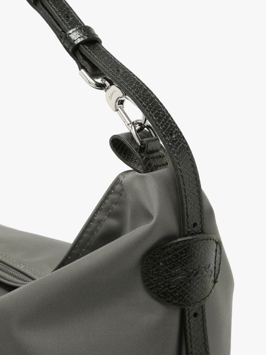 Longchamp Besace longchamp toile Hobo bag Gray