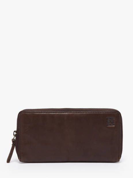 Portefeuille Cuir Biba Marron heritage BT10
