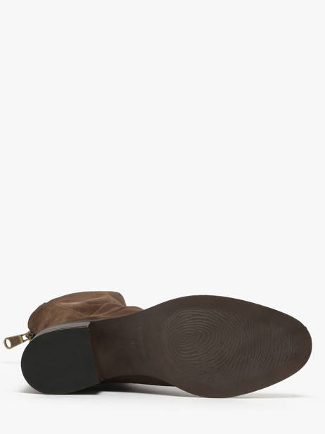 Bottines à Talon En Cuir Metisse Marron women TC2177 vue secondaire 4