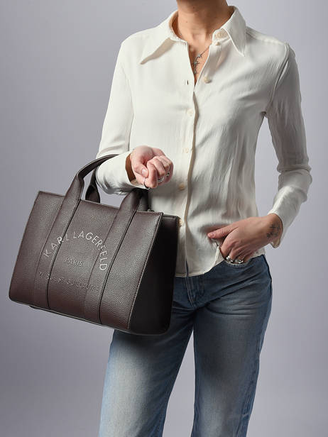 Sac Porté Main Rsg Polyurethane Karl lagerfeld Marron rsg A4W30264 vue secondaire 1