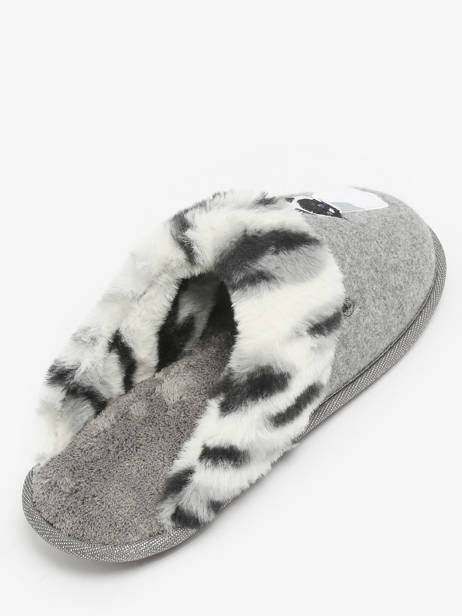 Slippers Isotoner Gray women 97357 other view 2