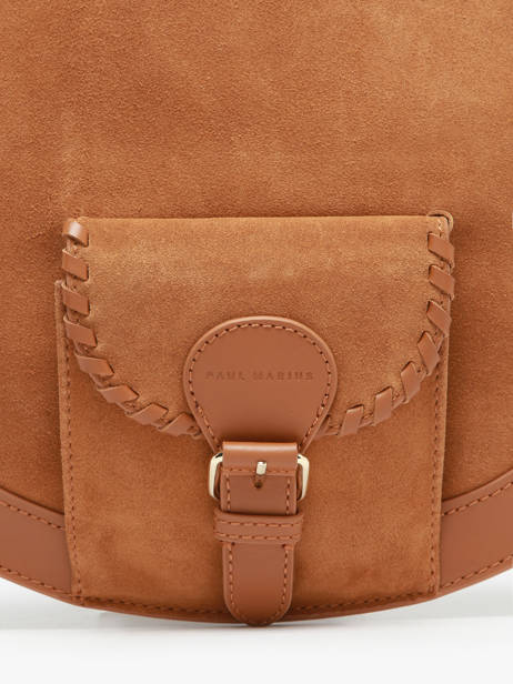 Sac Hobo M Cuir Paul marius Marron vintage M vue secondaire 2