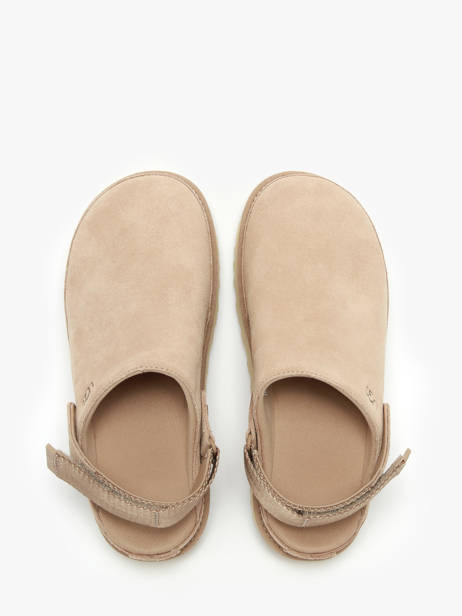 Slippers Goldenstar Clog In Leather Ugg Beige women 1138252 other view 7