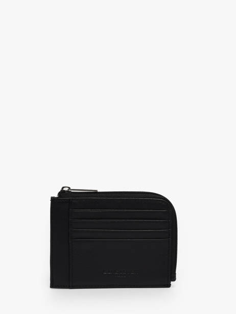 Card Holder Leather Lancaster Black soft vintage homme 42