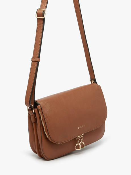 Medium Leather Tradition Crossbody Bag Etrier Brown tradition ETRA059M other view 2