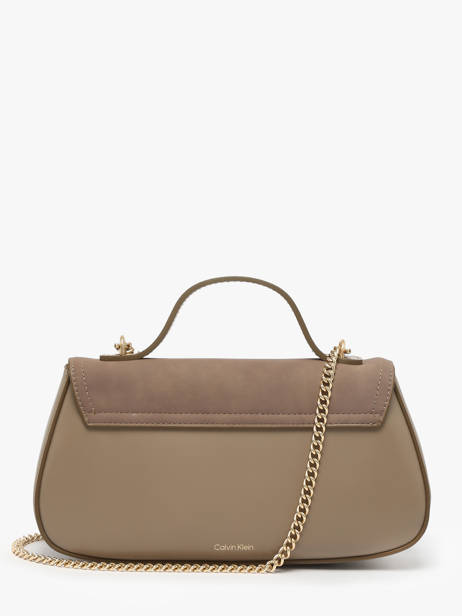 Sac Bandoulière Sueded Hardware Polyester Calvin klein jeans Beige sueded hardware 4F3408G vue secondaire 3