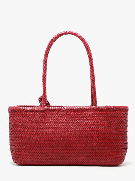 Sac Porté épaule Heritage Cuir Biba Rouge heritage PER10L vue secondaire 4