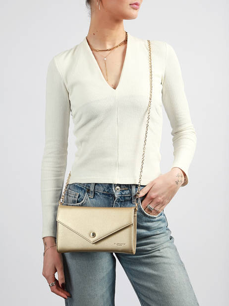 Sac De Cérémomie Miniprix Or saffiano F5017 vue secondaire 1