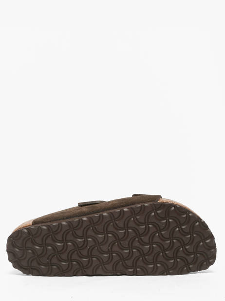 Mules Arizona En Cuir Birkenstock Marron women 951313 vue secondaire 4