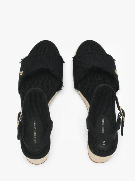 Sandales En Cuir Tommy hilfiger Noir women 9470BDS vue secondaire 2