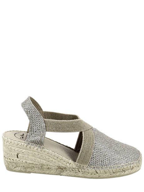 Espadrilles Triton Toni pons Argent accessoires TRITON vue secondaire 1