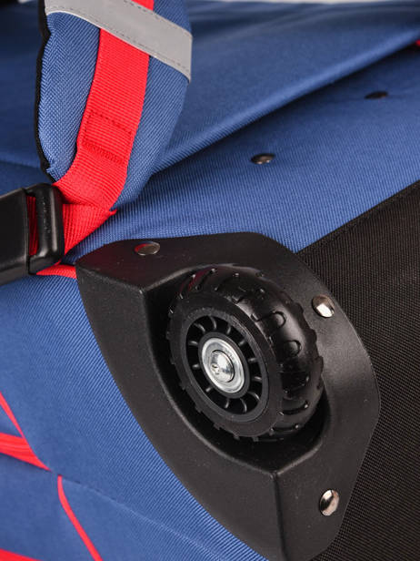 Wheeled Backpack 2 Compartments Federat. france football Blue equipe de france 203X204R other view 2