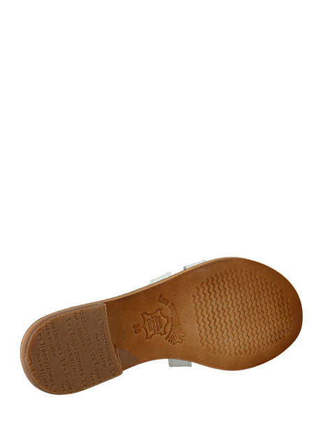 Slippers Damia In Leather Les tropeziennes White accessoires DAMIA other view 5