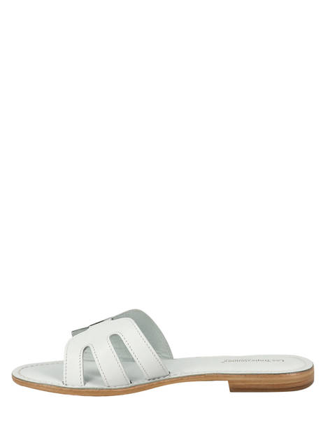 Slippers Damia In Leather Les tropeziennes White accessoires DAMIA other view 2