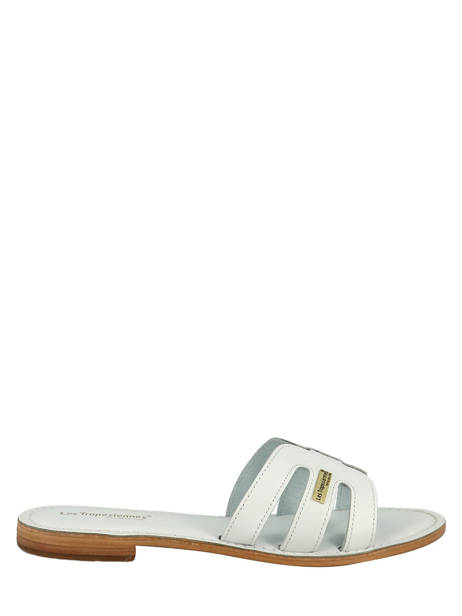 Slippers Damia In Leather Les tropeziennes White accessoires DAMIA other view 1