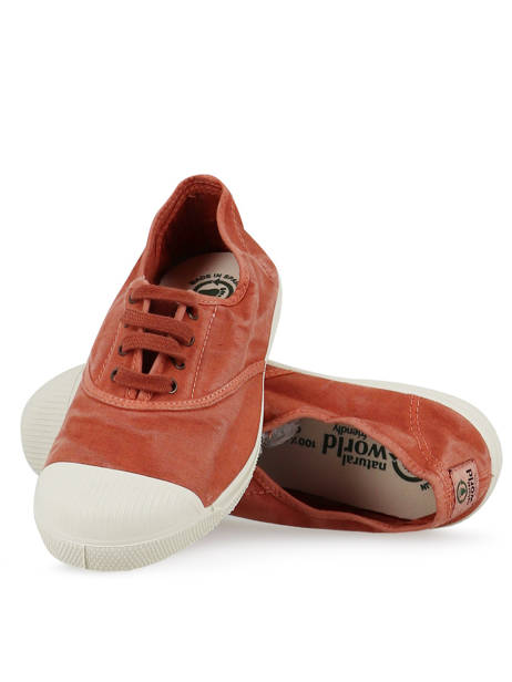 Low-top Sneakers Natural world Red accessoires 102E other view 2