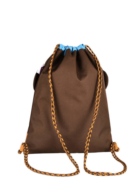 Sport Bag Small Friends Affenzahn Brown gymbag GYM1 other view 3