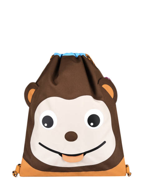 Sport Bag Small Friends Affenzahn Brown gymbag GYM1