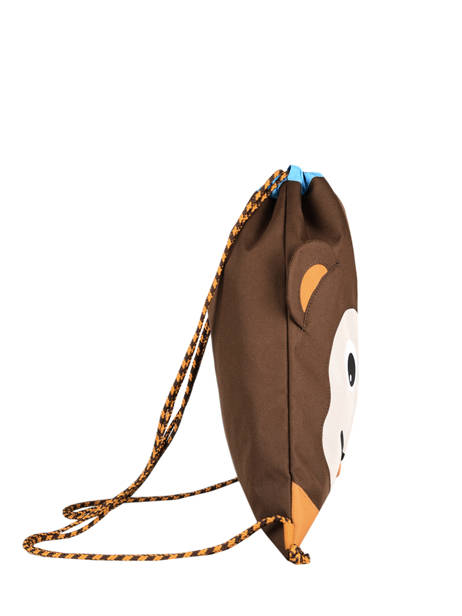 Sport Bag Small Friends Affenzahn Brown gymbag GYM1 other view 2