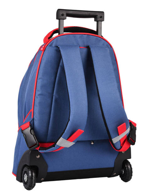 Wheeled Backpack 2 Compartments Federat. france football Blue equipe de france 203X204R other view 4