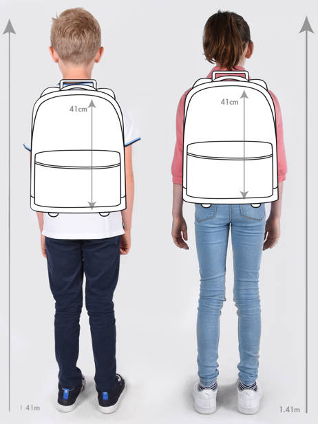 Wheeled Backpack 2 Compartments Federat. france football Blue equipe de france 203X204R other view 1