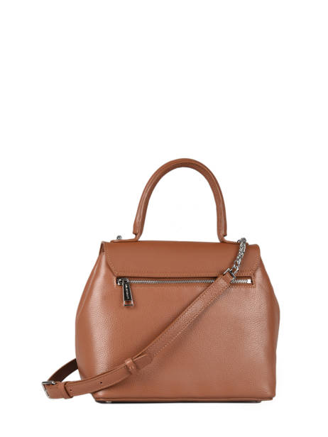 Leather Foulonné Pia Top-handle Bag Lancaster Brown retro janis 62 other view 4