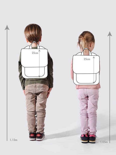 Backpack 1 Compartment Violetta Multicolor music PL10VI14 other view 1