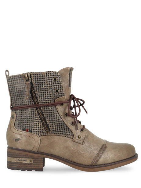 Bottines Mustang Beige accessoires 1229510