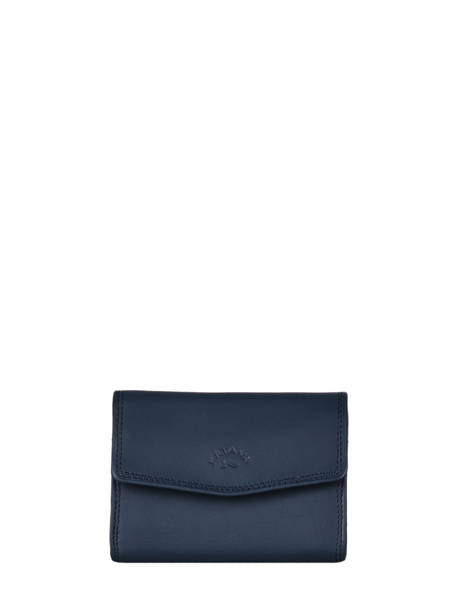 Coin Purse Leather Katana Blue marina 753058