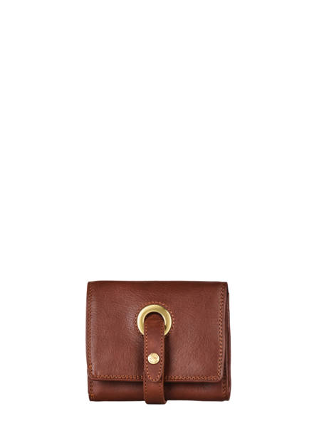 Leather Marina Wallet Katana Brown marina 753108
