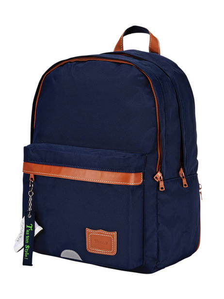 2-compartment Backpack Tann's Blue les fantaisies g - 22-63111 other view 4