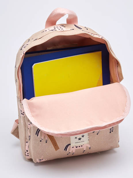 1 Compartment Backpack Kidzroom Brown stories 2446 other view 3