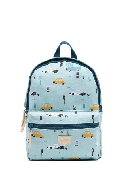 Backpack Traffic 1 Compartment Kidzroom Blue mini 986