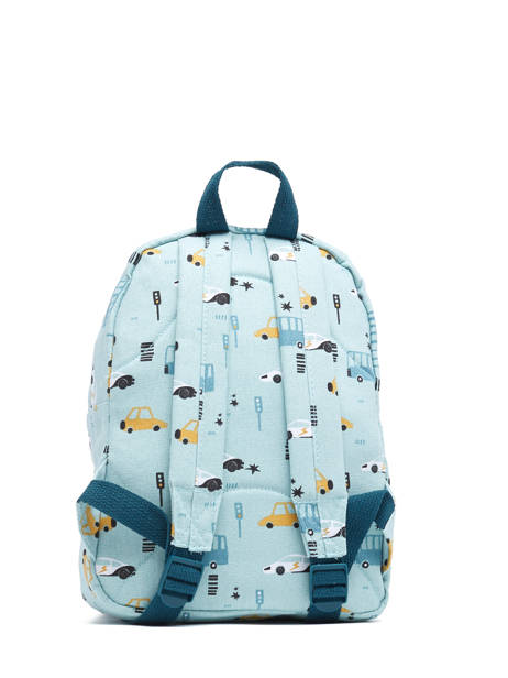 Backpack Traffic 1 Compartment Kidzroom Blue mini 986 other view 4