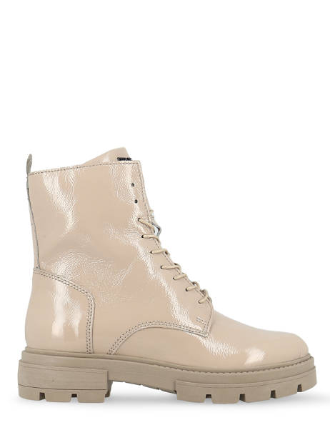 Boots In Leather Mjus Beige accessoires M79258