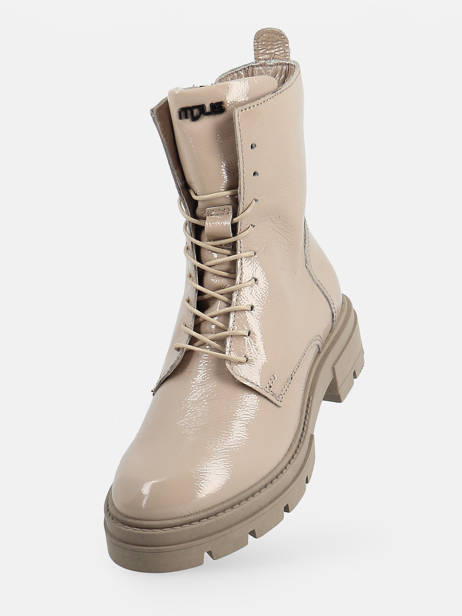 Boots In Leather Mjus Beige accessoires M79258 other view 1