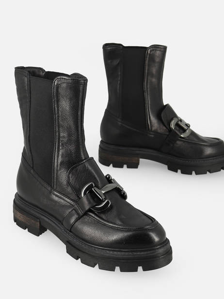 Boots In Leather Mjus Black accessoires P31204 other view 3