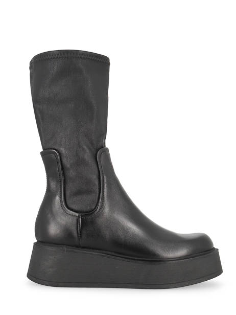 Boots In Leather Mjus Black accessoires P78304