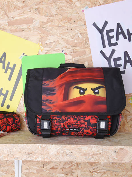 2-compartment  Satchel Lego Black ninjago 22