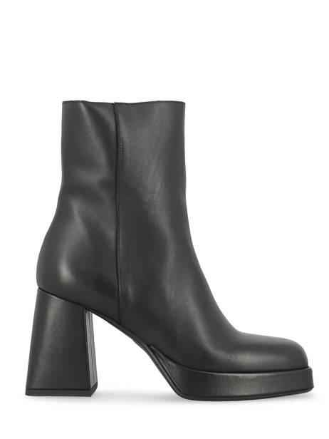 Heeled  Boots In Leather Semerdjian Black accessoires M684M2