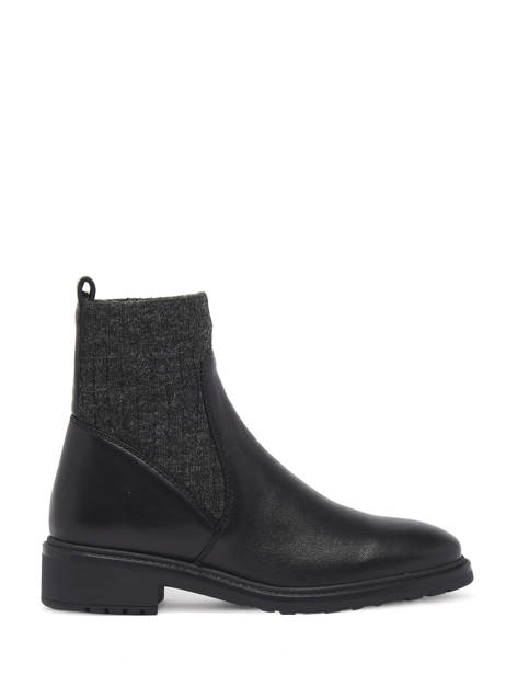 Ellen Boots In Leather Unisa Black accessoires ELLEN
