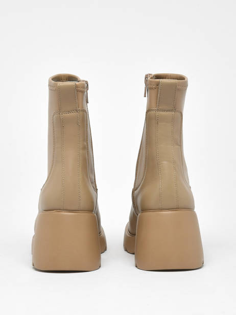 Link Boots In Leather Unisa Beige accessoires LINK other view 3