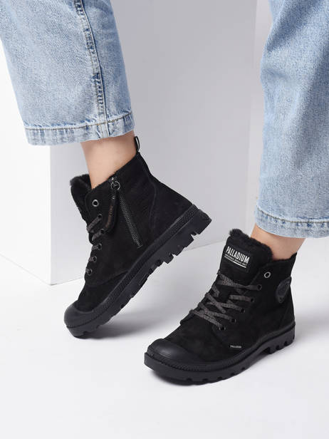 Boots Pampa Hi Zip Wl In Leather Palladium Black accessoires 95982010 other view 2