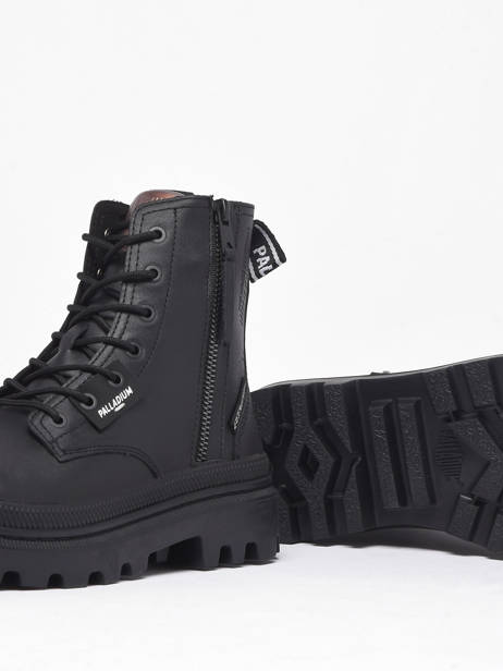 Boots Palla Trooper In Leather Palladium Black accessoires 97207010 other view 1