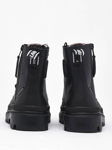 Boots Palla Trooper In Leather Palladium Black accessoires 97207010 other view 4
