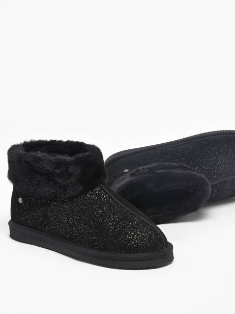 Chaussons Isotoner Black accessoires 97307 other view 2