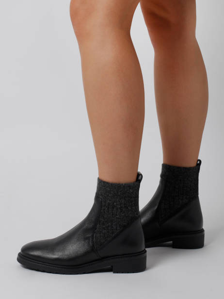 Ellen Boots In Leather Unisa Black accessoires ELLEN other view 2