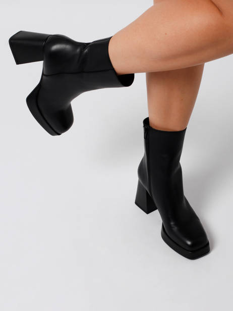 Heeled  Boots In Leather Semerdjian Black accessoires M684M2 other view 2