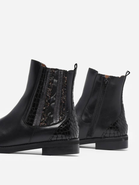 Boots In Leather Folie's Black accessoires 5501 other view 1