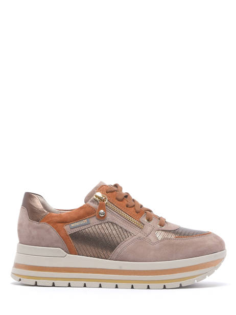 Sneakers Panthea In Leather Mephisto Beige accessoires PANTHEA